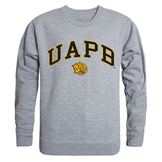 UAPB University of Arkansas Pine Bluff Campus Crewneck Pullover Sweatshirt Sweater Heather Grey-Campus-Wardrobe