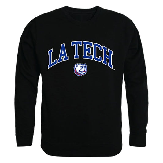 Louisiana Tech University Campus Crewneck Pullover Sweatshirt Sweater Black-Campus-Wardrobe