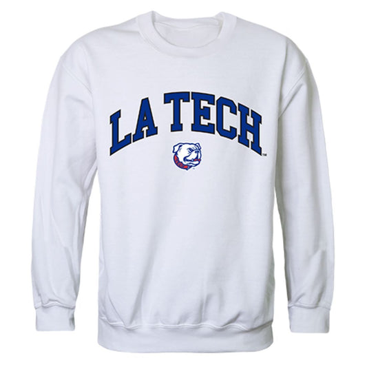 Louisiana Tech University Campus Crewneck Pullover Sweatshirt Sweater White-Campus-Wardrobe