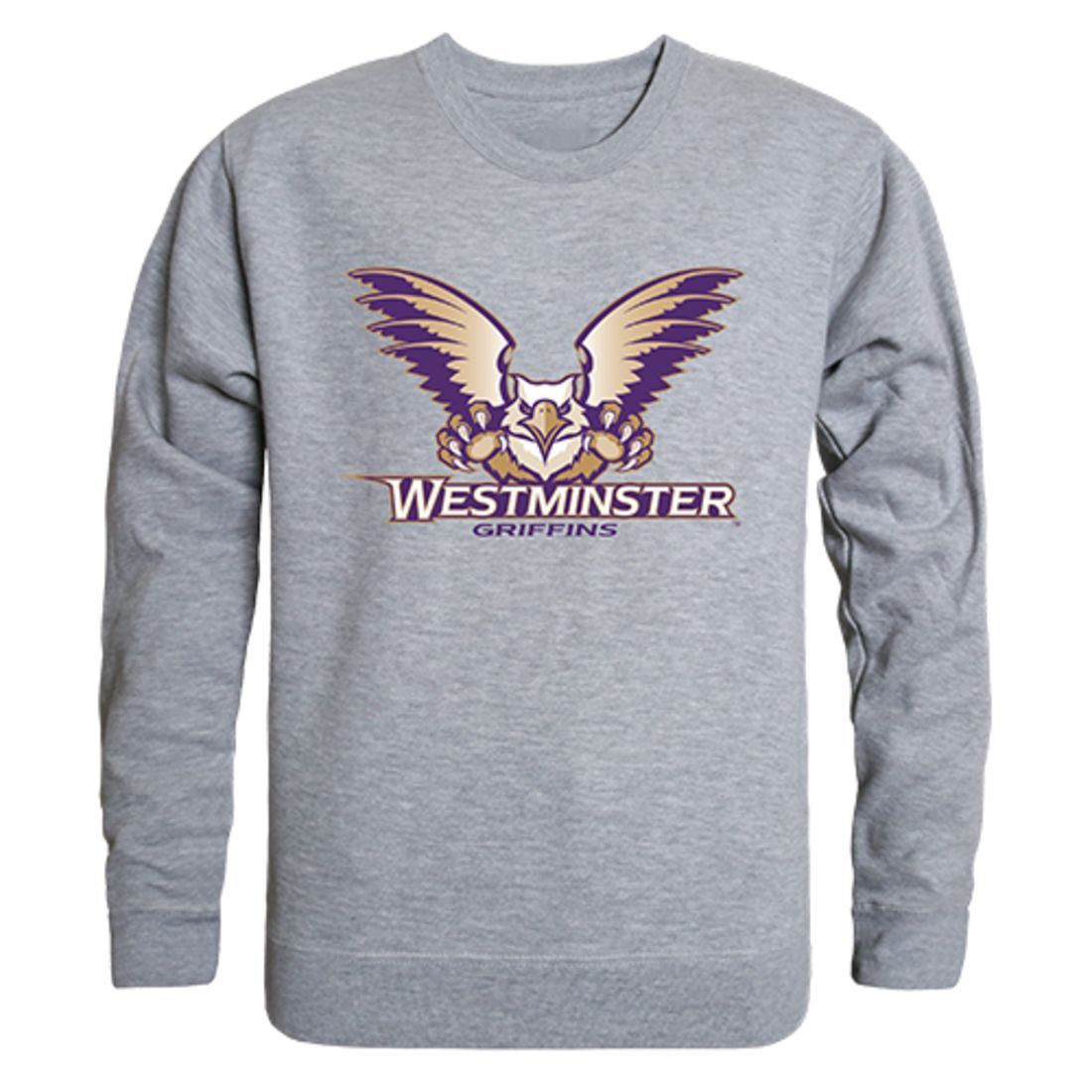 Westminster College Campus Crewneck Pullover Sweatshirt Sweater Heather Grey-Campus-Wardrobe