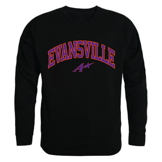 University of Evansville Campus Crewneck Pullover Sweatshirt Sweater Black-Campus-Wardrobe