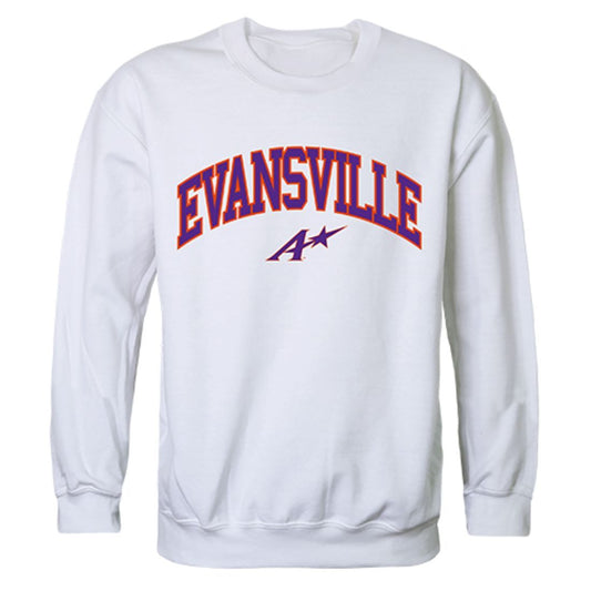University of Evansville Campus Crewneck Pullover Sweatshirt Sweater White-Campus-Wardrobe