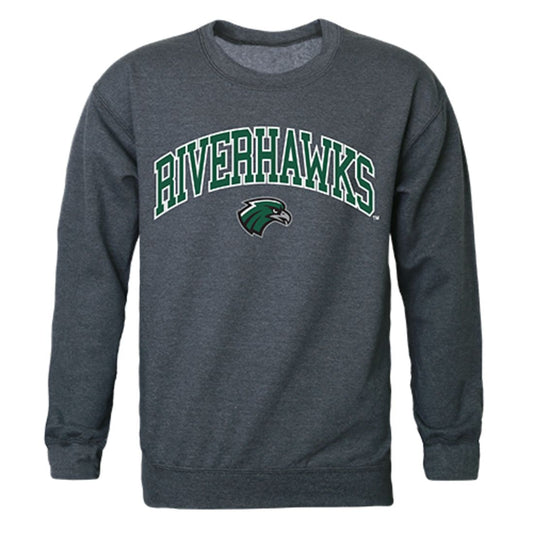 NSU Northeastern State University Campus Crewneck Pullover Sweatshirt Sweater Heather Charcoal-Campus-Wardrobe