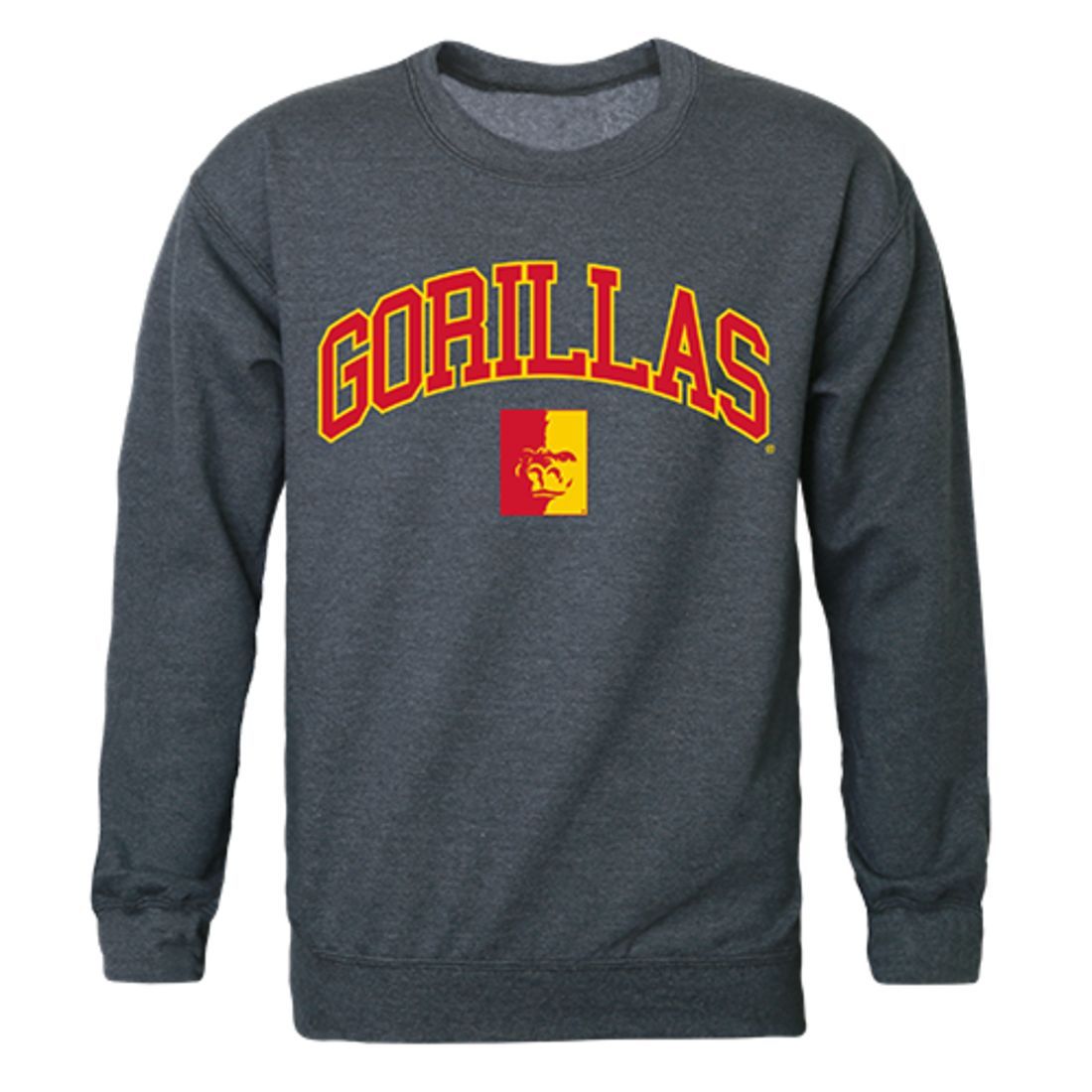 Pittsburg State University Campus Crewneck Pullover Sweatshirt Sweater Heather Charcoal-Campus-Wardrobe