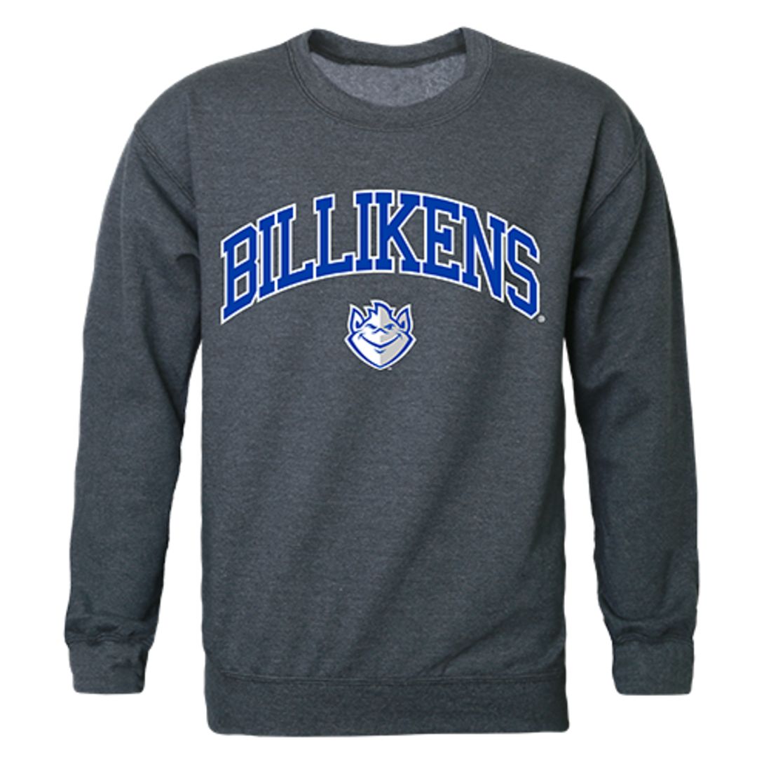 SLU Saint Louis University Campus Crewneck Pullover Sweatshirt Sweater Heather Charcoal-Campus-Wardrobe