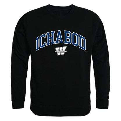 Washburn University Campus Crewneck Pullover Sweatshirt Sweater Black-Campus-Wardrobe