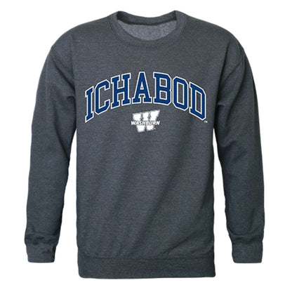 Washburn University Campus Crewneck Pullover Sweatshirt Sweater Heather Charcoal-Campus-Wardrobe