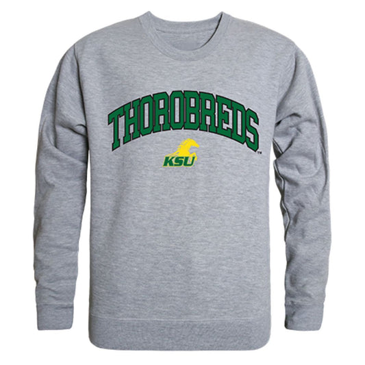 KYSU Kentucky State University Campus Crewneck Pullover Sweatshirt Sweater Heather Grey-Campus-Wardrobe