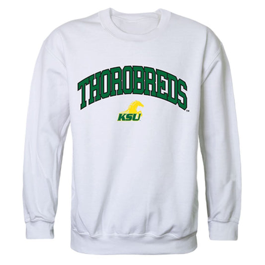 KYSU Kentucky State University Campus Crewneck Pullover Sweatshirt Sweater White-Campus-Wardrobe