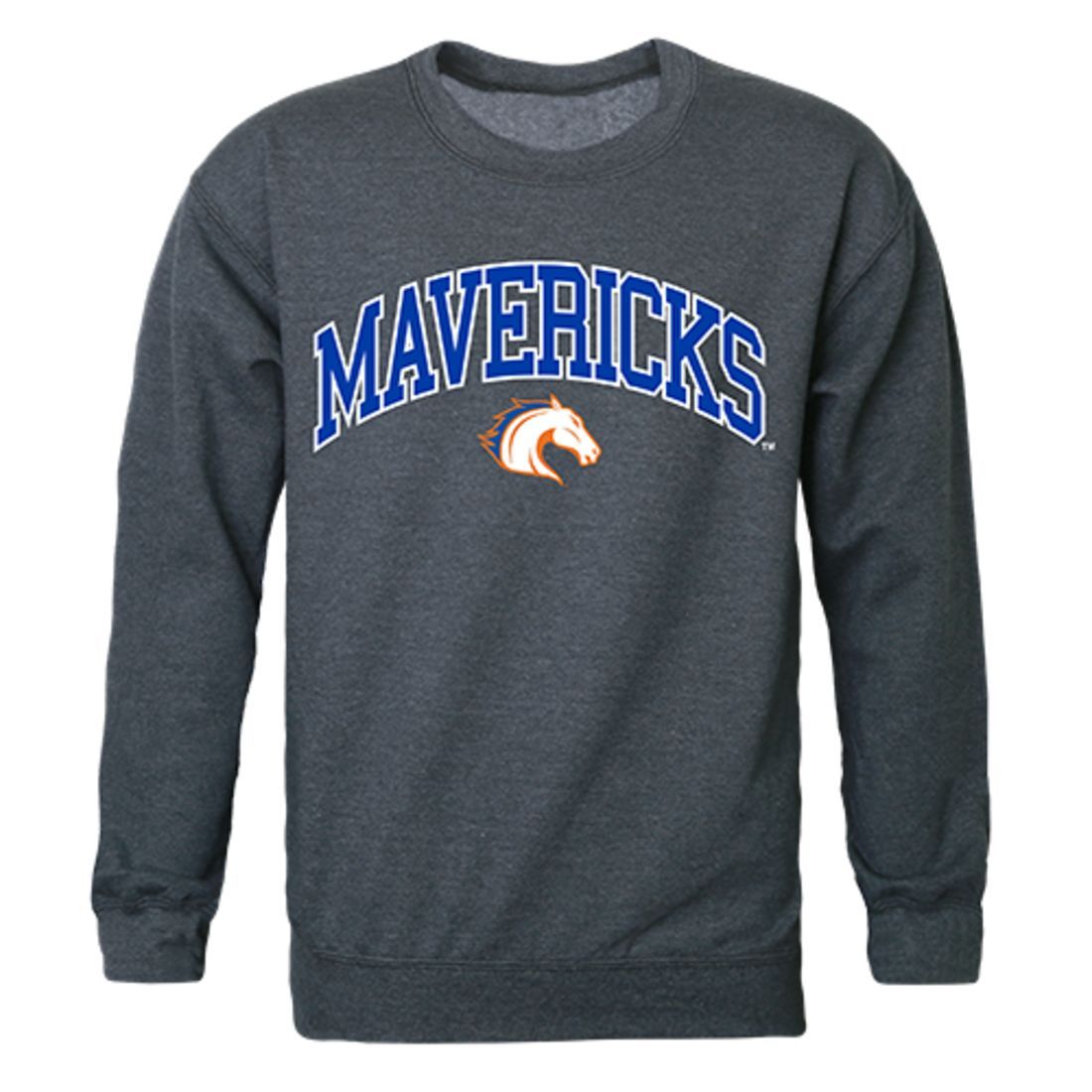 UTA University of Texas at Arlington Campus Crewneck Pullover Sweatshirt Sweater Heather Charcoal-Campus-Wardrobe