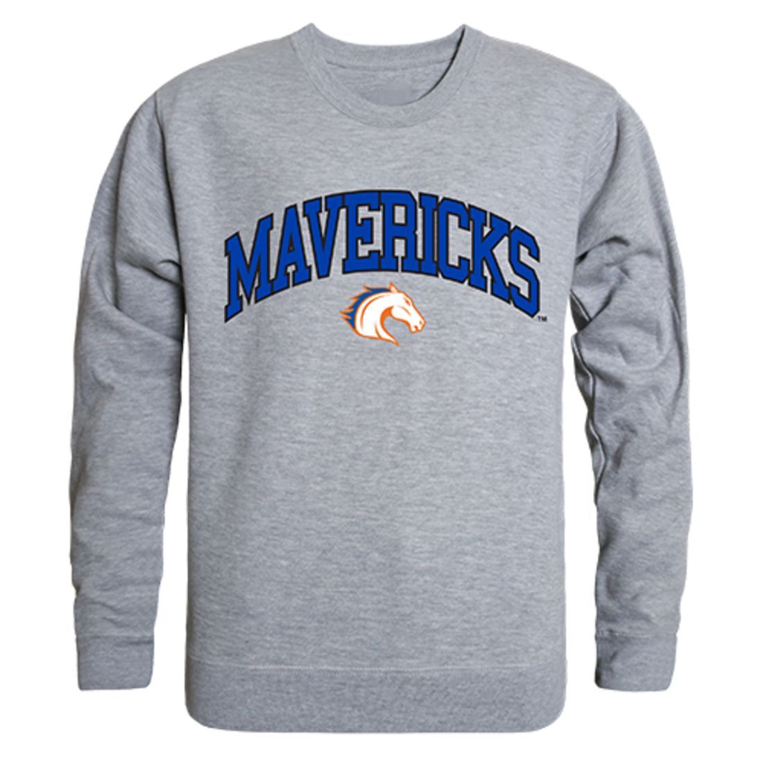 UTA University of Texas at Arlington Campus Crewneck Pullover Sweatshirt Sweater Heather Grey-Campus-Wardrobe