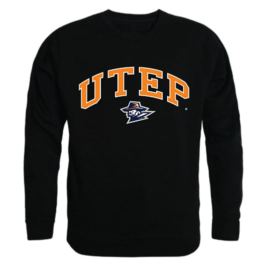 UTEP University of Texas at El Paso Campus Crewneck Pullover Sweatshirt Sweater Black-Campus-Wardrobe
