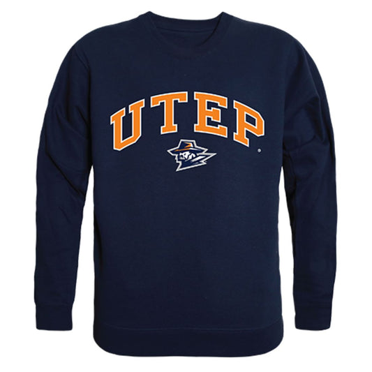 UTEP University of Texas at El Paso Campus Crewneck Pullover Sweatshirt Sweater Navy-Campus-Wardrobe