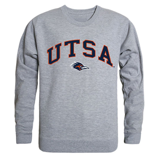 UTSA University of Texas at San Antonio Campus Crewneck Pullover Sweatshirt Sweater Heather Grey-Campus-Wardrobe