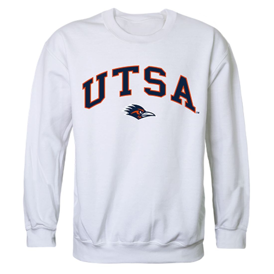 UTSA University of Texas at San Antonio Campus Crewneck Pullover Sweatshirt Sweater White-Campus-Wardrobe