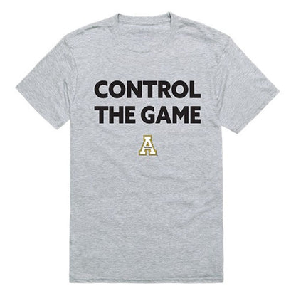 Appalachian App State University Mountaineers Control the Game T-Shirt Heather Grey-Campus-Wardrobe