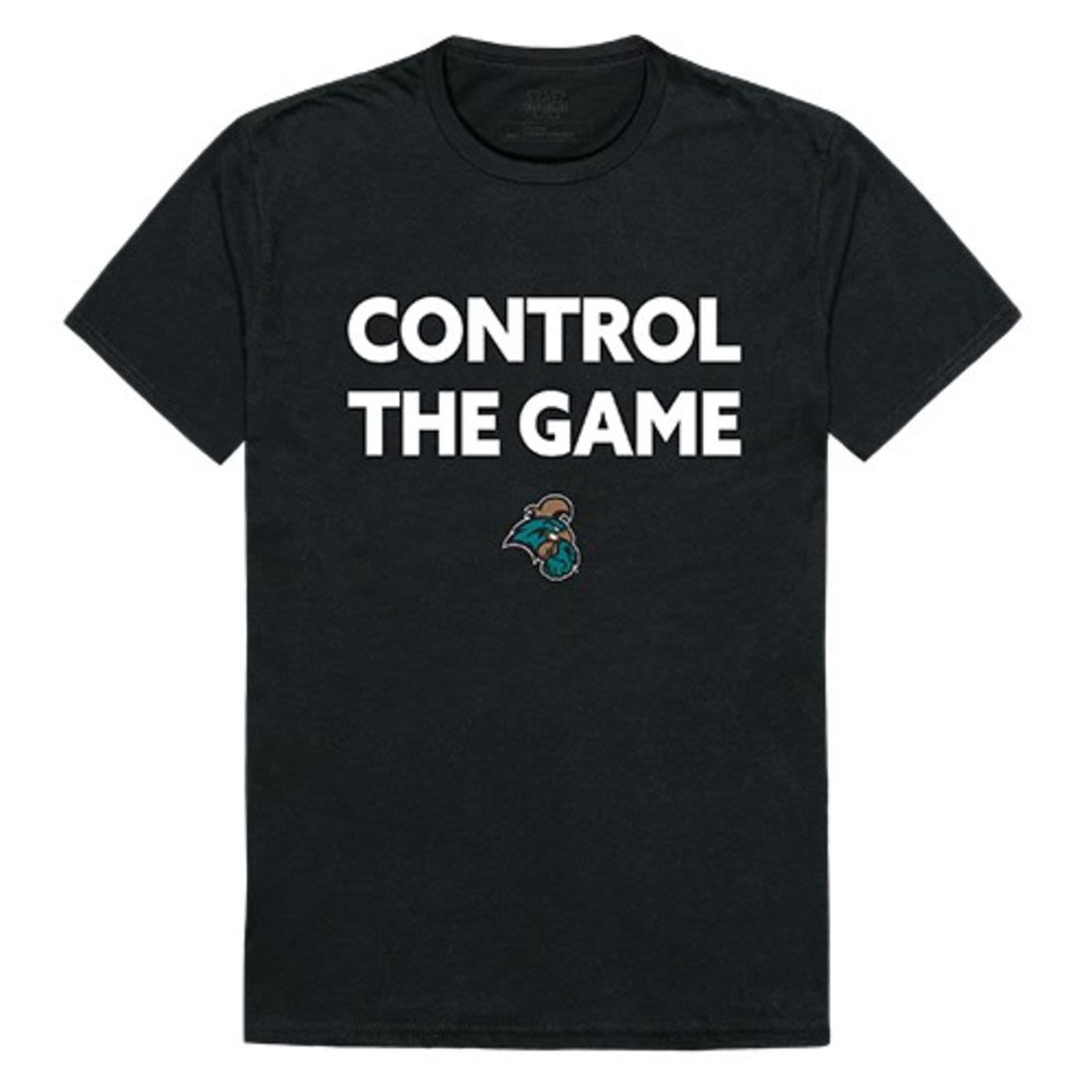 CCU Coastal Carolina University Chanticleers Control the Game T-Shirt Black-Campus-Wardrobe