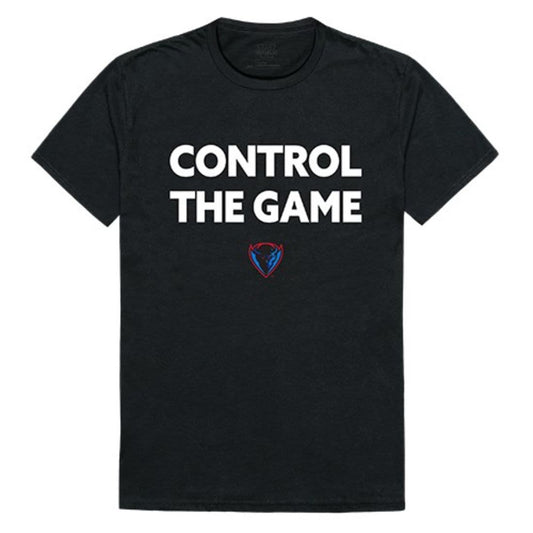 DePaul University Blue Demons Control the Game T-Shirt Black-Campus-Wardrobe