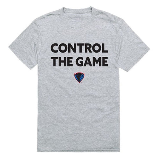 DePaul University Blue Demons Control the Game T-Shirt Heather Grey-Campus-Wardrobe