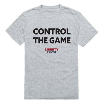 Liberty University Flames Control the Game T-Shirt Heather Grey-Campus-Wardrobe