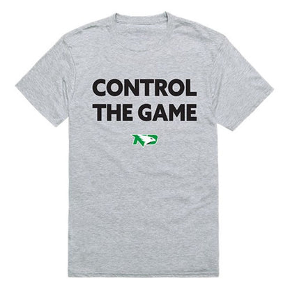 UND University of North Dakota Fighting Hawks Control the Game T-Shirt Heather Grey-Campus-Wardrobe