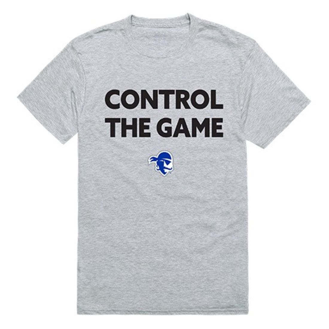 SHU Seton Hall University Pirates Control the Game T-Shirt Heather Grey-Campus-Wardrobe