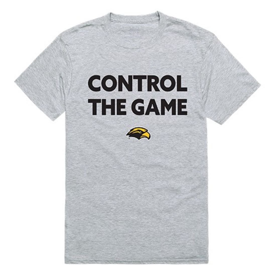 USM University of Southern Mississippi Golden Eagles Control the Game T-Shirt Heather Grey-Campus-Wardrobe