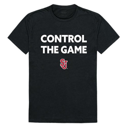 St. John's University Red Storm Control the Game T-Shirt Black-Campus-Wardrobe