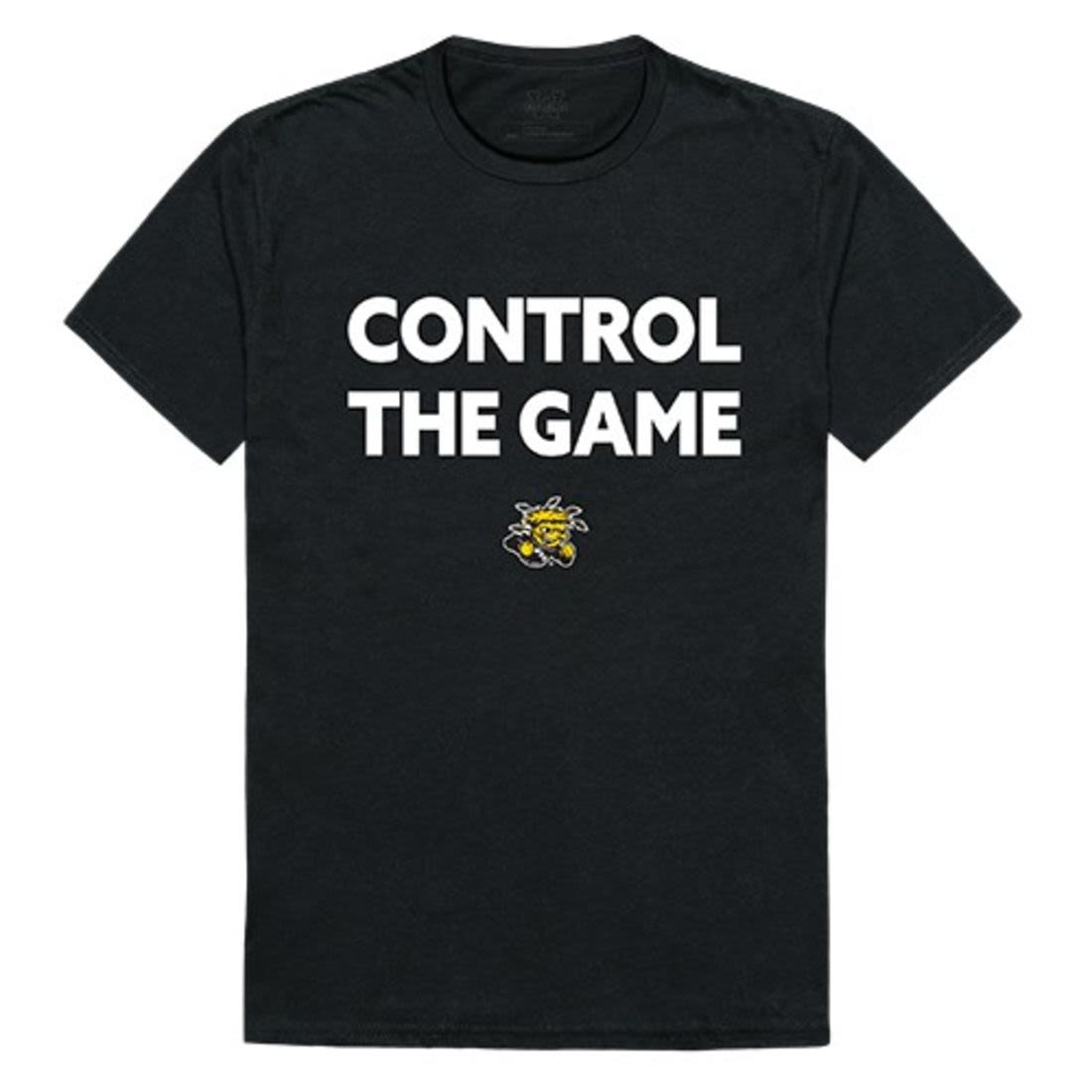 WSU Wichita State University Shockers Control the Game T-Shirt Black-Campus-Wardrobe