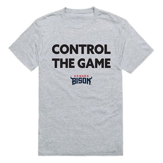 Howard University Bison Control the Game T-Shirt Heather Grey-Campus-Wardrobe
