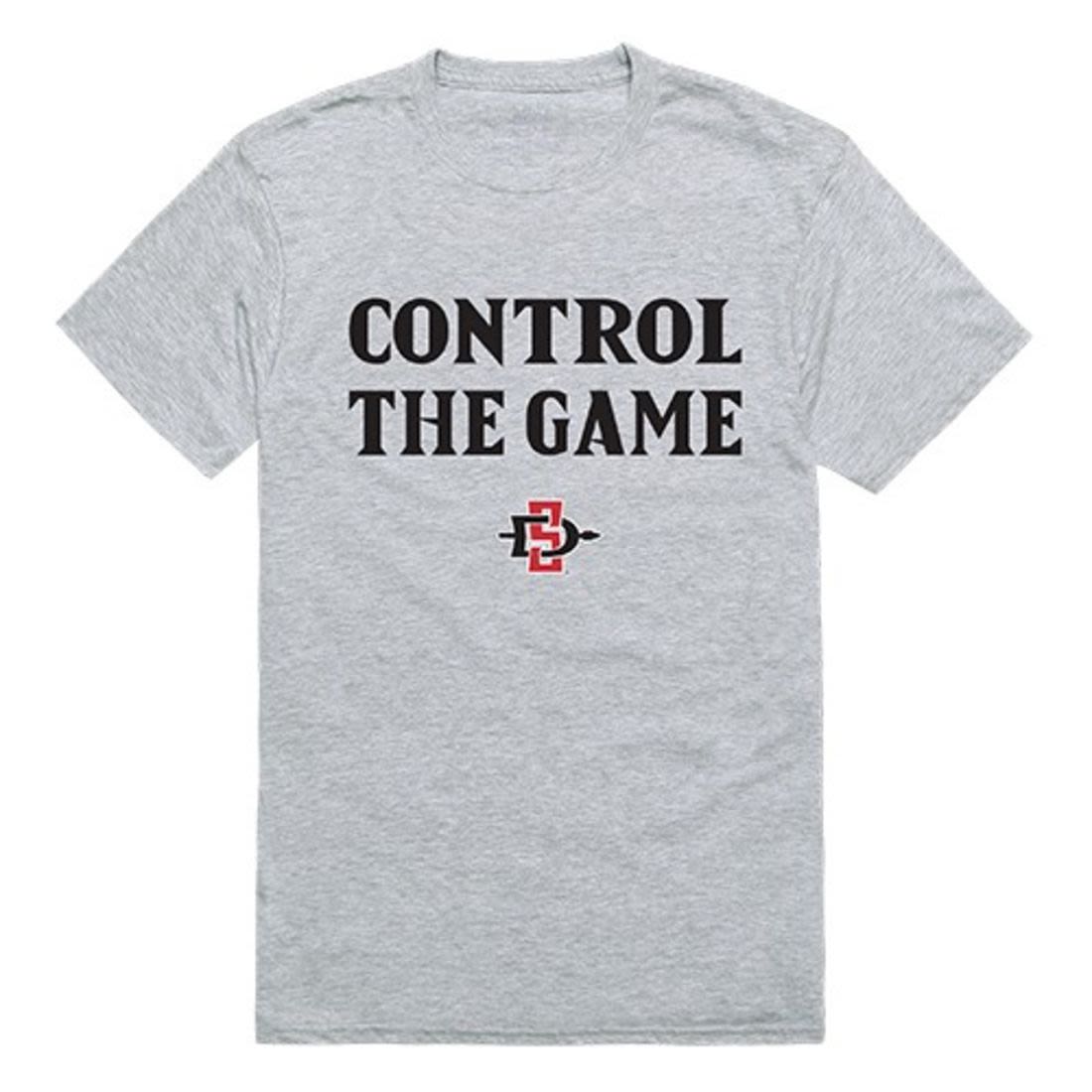 SDSU San Diego State University Aztecs Control the Game T-Shirt Heather Grey-Campus-Wardrobe