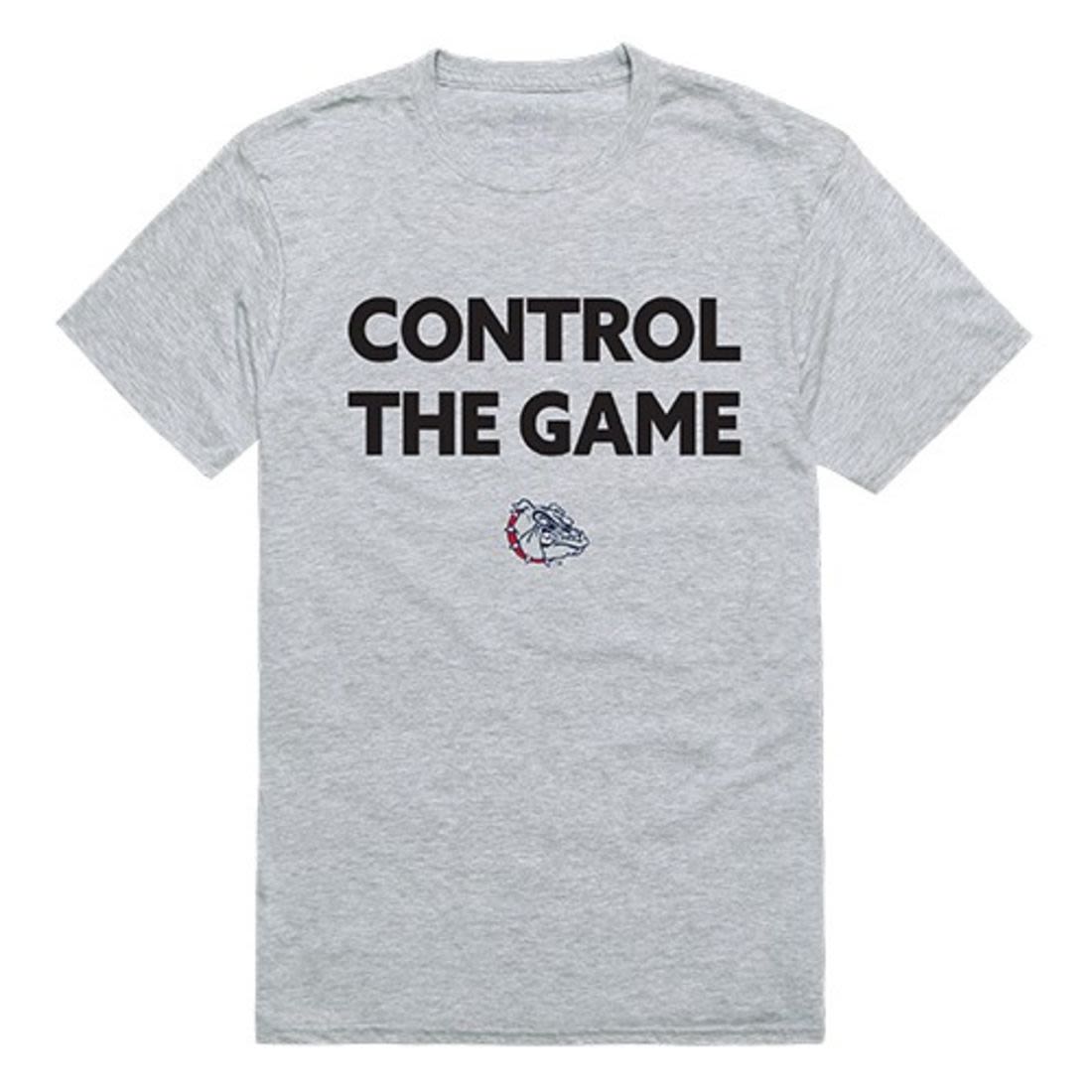 Gonzaga University Bulldogs Control the Game T-Shirt Heather Grey-Campus-Wardrobe