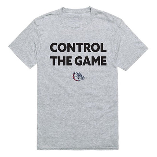 Gonzaga University Bulldogs Control the Game T-Shirt Heather Grey-Campus-Wardrobe