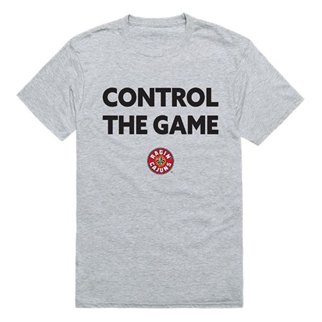 UL University of Louisiana at Lafayette Ragin' Cajuns Control the Game T-Shirt Heather Grey-Campus-Wardrobe