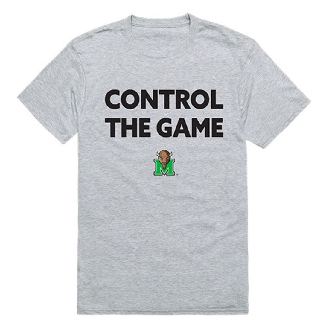 Marshall University Thundering Herd Control the Game T-Shirt Heather Grey-Campus-Wardrobe