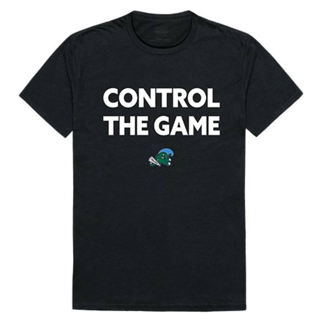 Tulane University Green Waves Control the Game T-Shirt Black-Campus-Wardrobe
