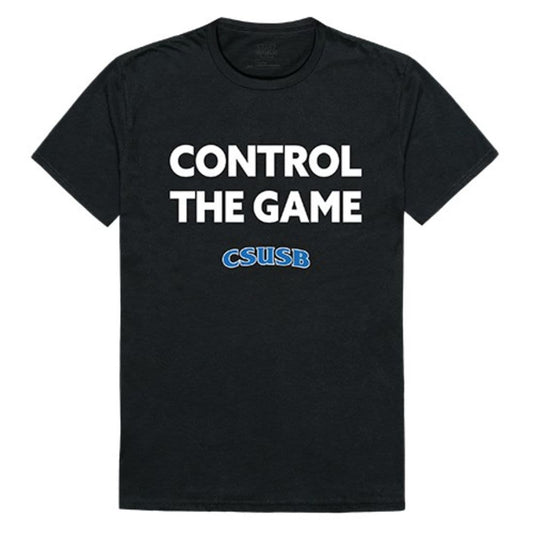 CSUSB California State University San Bernardino Coyotes Control the Game T-Shirt Black-Campus-Wardrobe