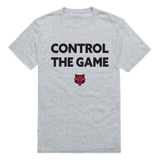 Arkansas State University A-State Red Wolves Control the Game T-Shirt Heather Grey-Campus-Wardrobe