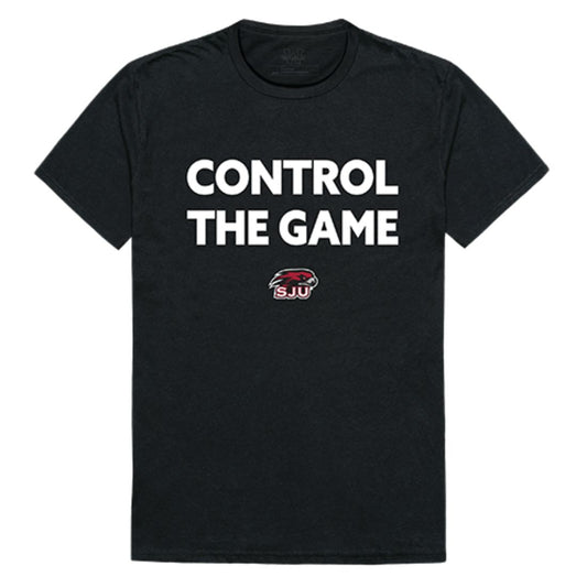 Saint Joseph's University Hawks Control the Game T-Shirt Black-Campus-Wardrobe