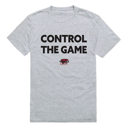 Saint Joseph's University Hawks Control the Game T-Shirt Heather Grey-Campus-Wardrobe