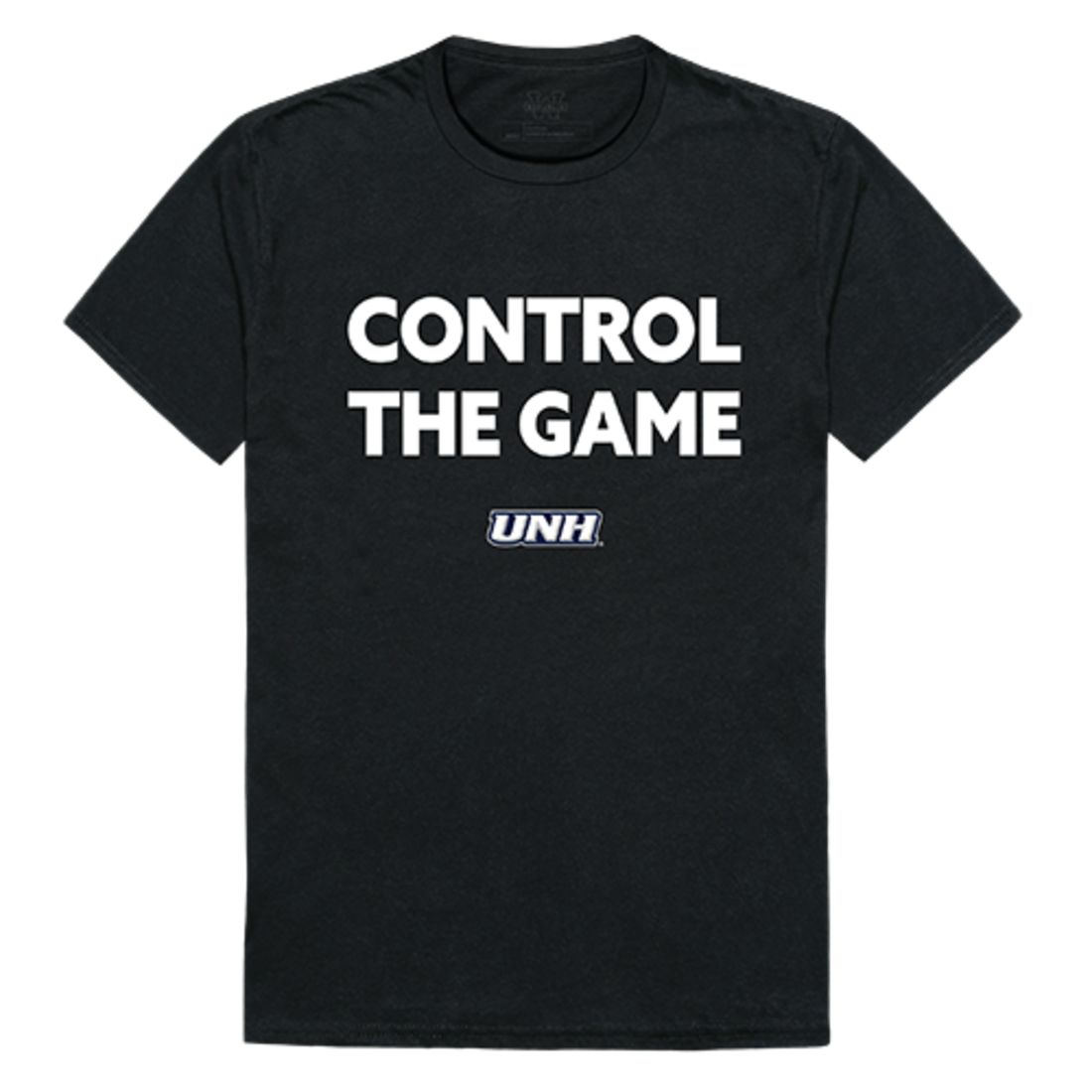 UNH University of New Hampshire Wildcats Control the Game T-Shirt Black-Campus-Wardrobe
