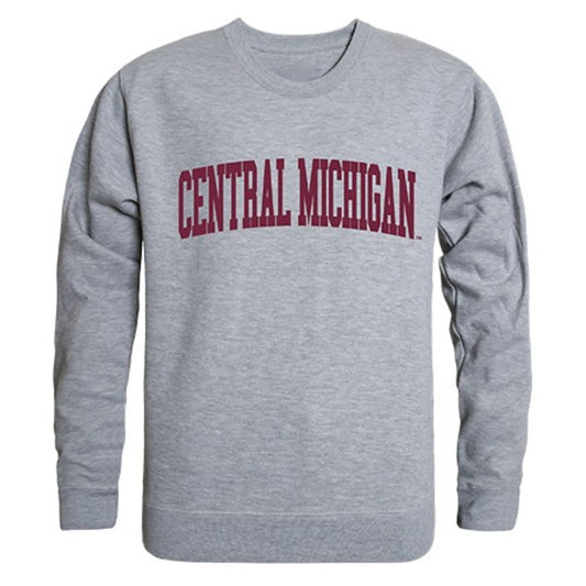 CMU Central Michigan University Game Day Crewneck Pullover Sweatshirt Sweater Heather Grey-Campus-Wardrobe