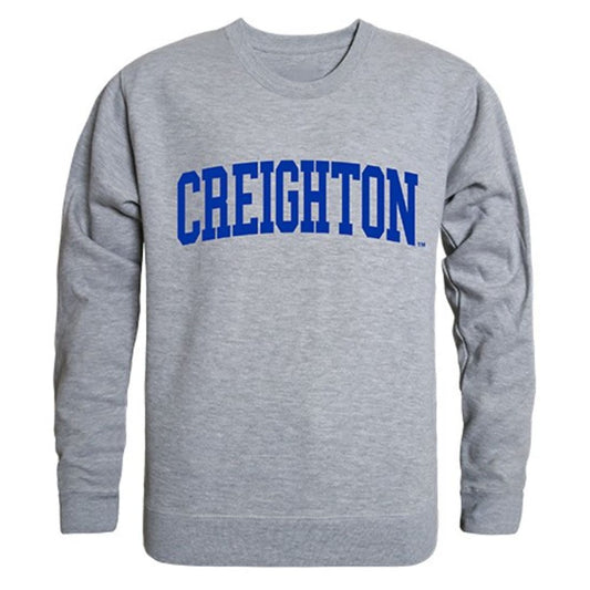 Creighton University Game Day Crewneck Pullover Sweatshirt Sweater Heather Grey-Campus-Wardrobe