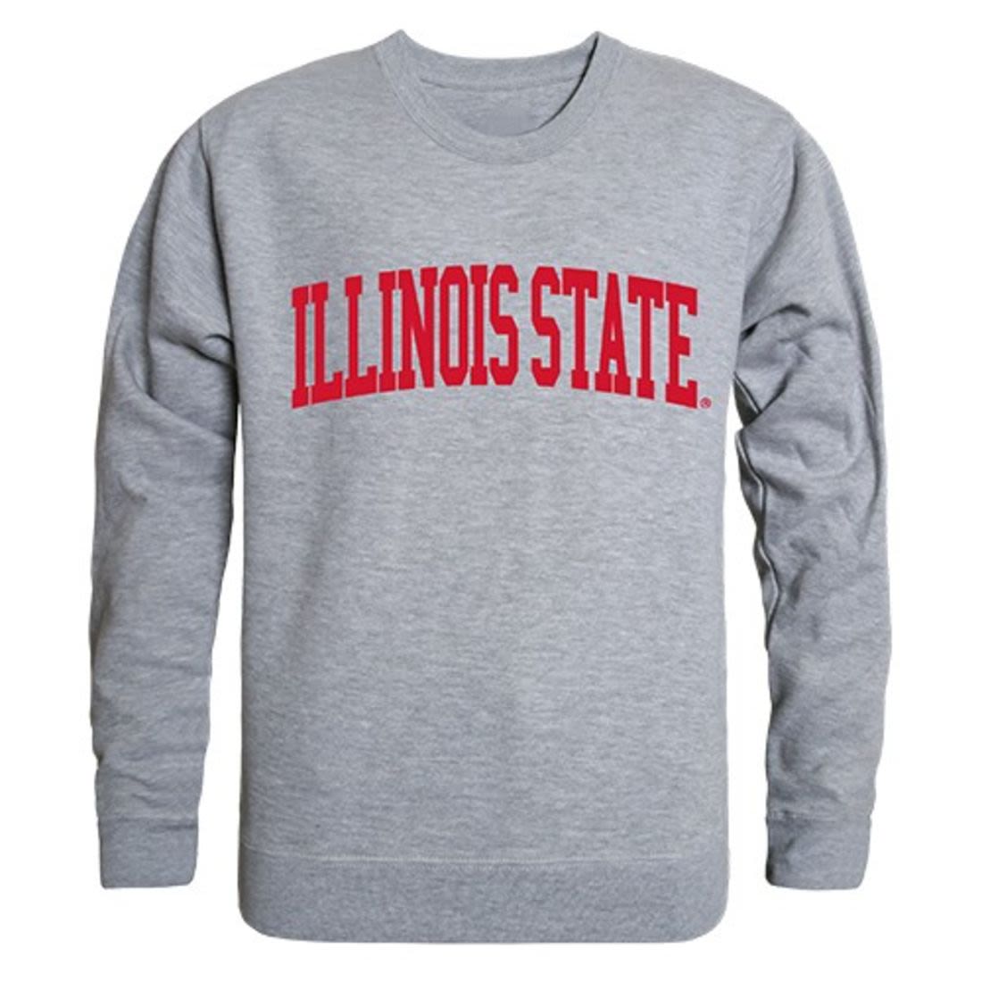 ISU Illinois State University Game Day Crewneck Pullover Sweatshirt Sweater Heather Grey-Campus-Wardrobe