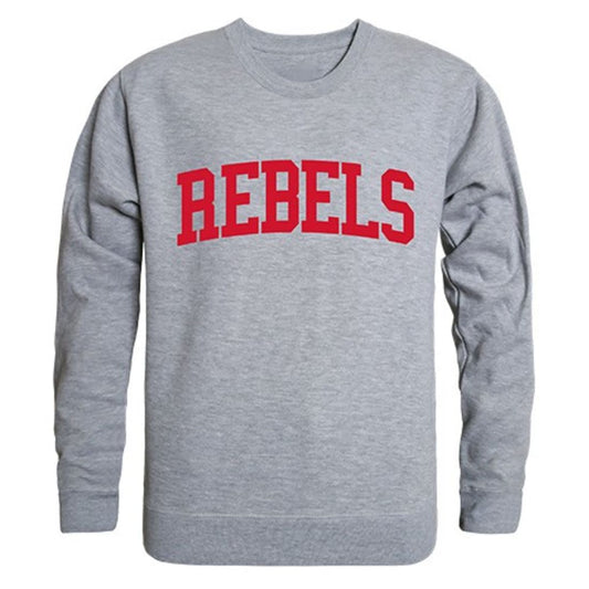 UNLV University of Nevada Las Vegas Game Day Crewneck Pullover Sweatshirt Sweater Heather Grey-Campus-Wardrobe