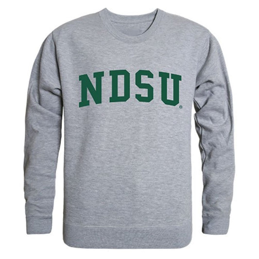 NDSU North Dakota State University Bison Game Day Crewneck Pullover Sweatshirt Sweater Heather Grey-Campus-Wardrobe