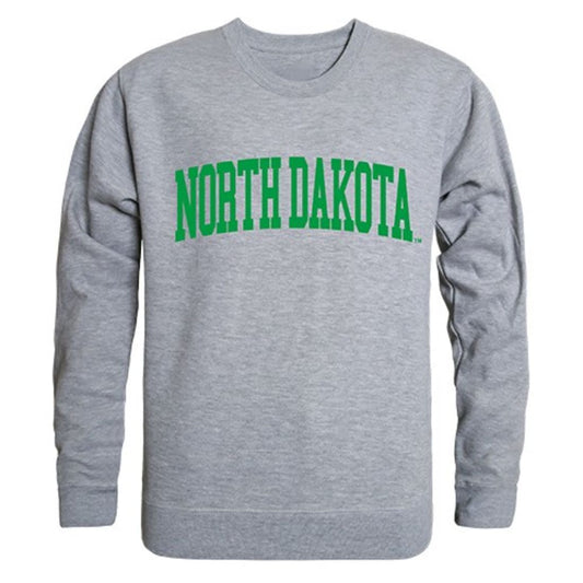 UND University of North Dakota Game Day Crewneck Pullover Sweatshirt Sweater Heather Grey-Campus-Wardrobe