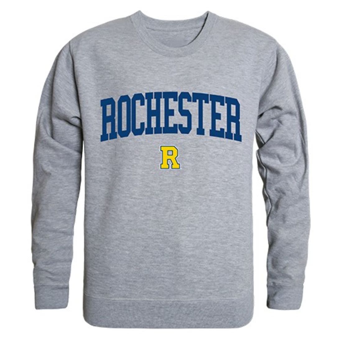 University of Rochester Game Day Crewneck Pullover Sweatshirt Sweater Heather Grey-Campus-Wardrobe