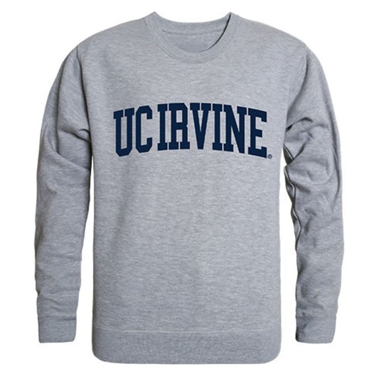University of California UC Irvine Game Day Crewneck Pullover Sweatshirt Sweater Heather Grey-Campus-Wardrobe