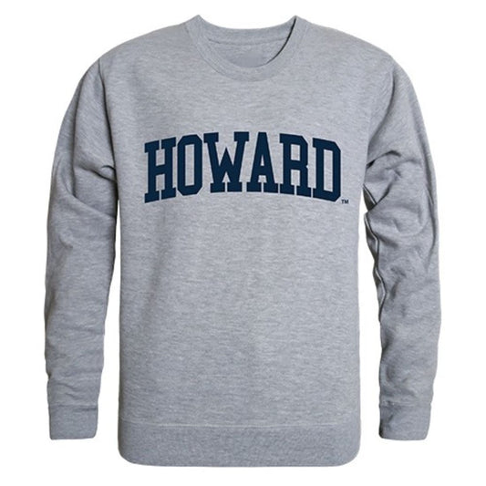 Howard University Game Day Crewneck Pullover Sweatshirt Sweater Heather Grey-Campus-Wardrobe